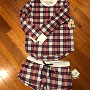 PJ Salvage Flannel Pajama Set